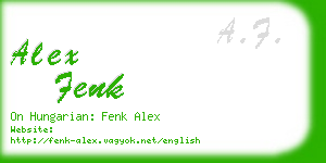 alex fenk business card